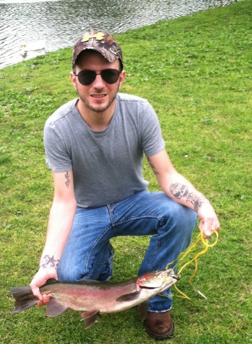 Photo of Trout Caught by Dusty with Mepps Spin Flies in Tennessee