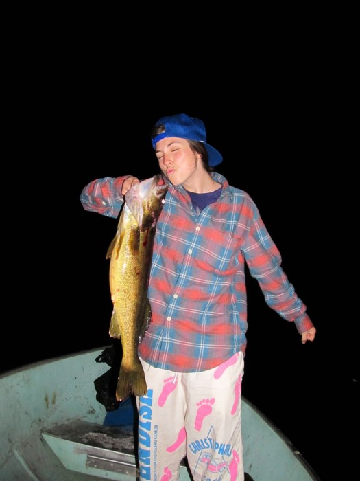 Photo of Walleye Caught by Randa with Mepps Aglia & Dressed Aglia in Ontario