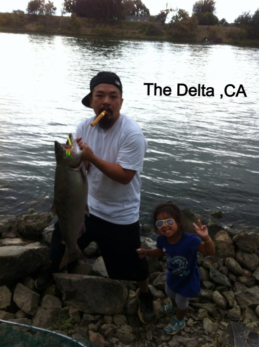 Photo of Salmon Caught by Phil  with Mepps Flying C in California