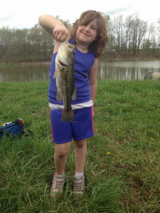 Photo of Bass Caught by Renee with Mepps Aglia & Dressed Aglia in Pennsylvania