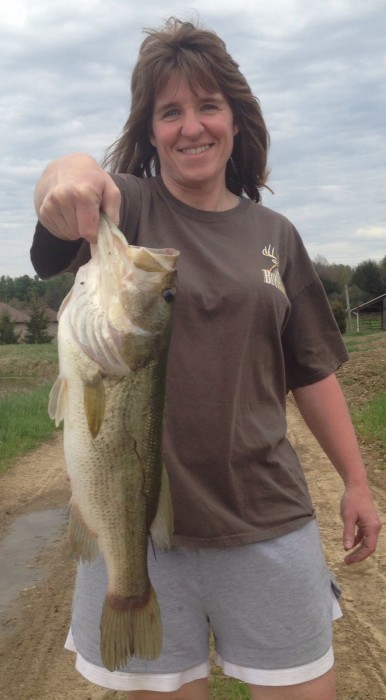 Photo of Bass Caught by Beth with Mepps Aglia & Dressed Aglia in Pennsylvania