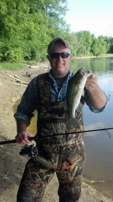 Photo of Bass Caught by Brian  with Mepps Aglia & Dressed Aglia in Michigan