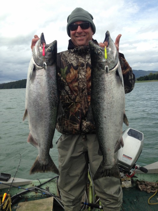 Photo of Salmon Caught by Rod with Mepps Flying C in Alaska