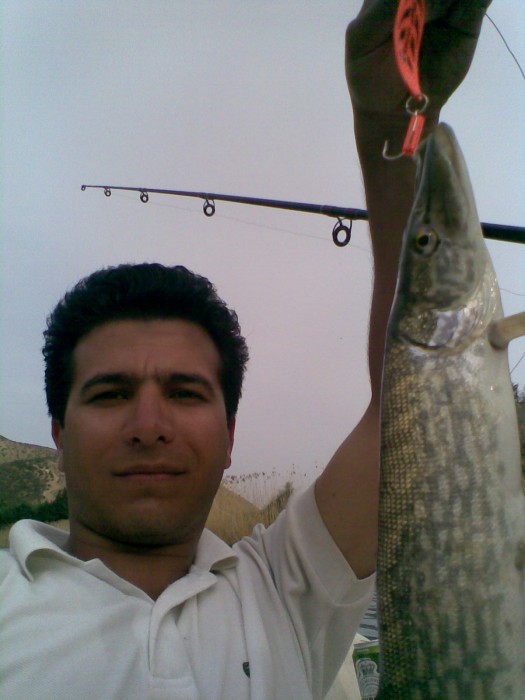 Photo of Pickerel Caught by Amir with Mepps Syclops in Iran