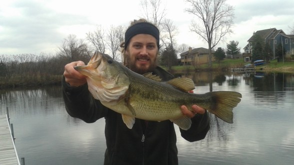 Photo of Bass Caught by Tyler with Mepps Aglia & Dressed Aglia in Michigan