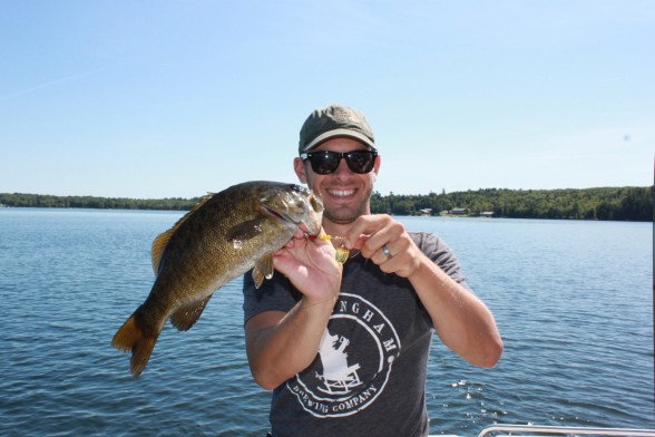 Photo of Bass Caught by Jake with Mepps Aglia & Dressed Aglia in Maine