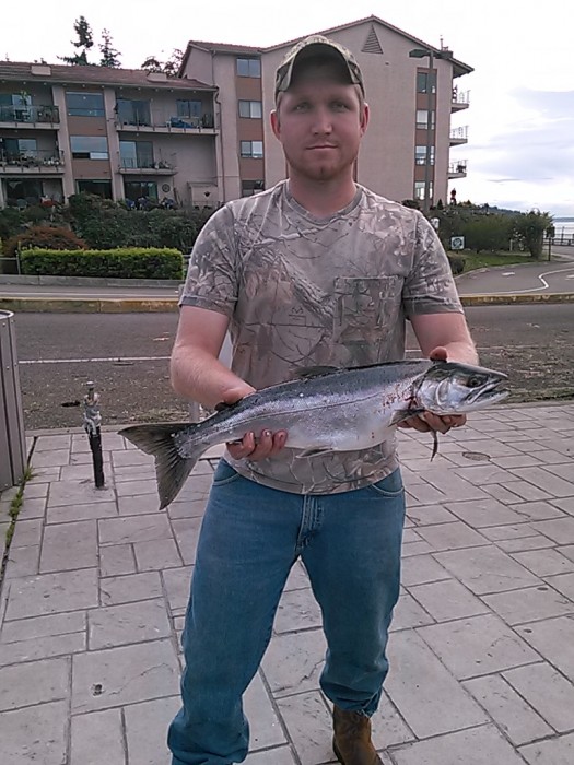 Photo of Salmon Caught by Caleb with Mepps Aglia & Dressed Aglia in United States