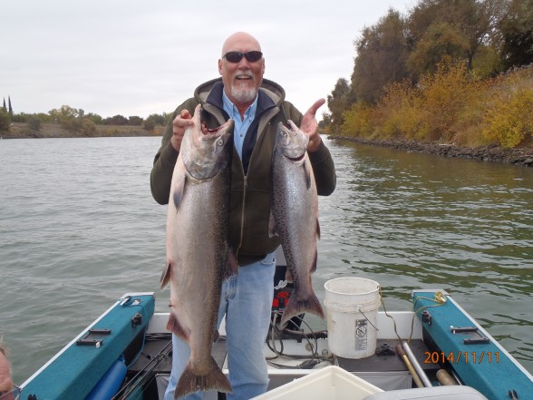 Photo of Salmon Caught by Larry with Mepps Flying C in California