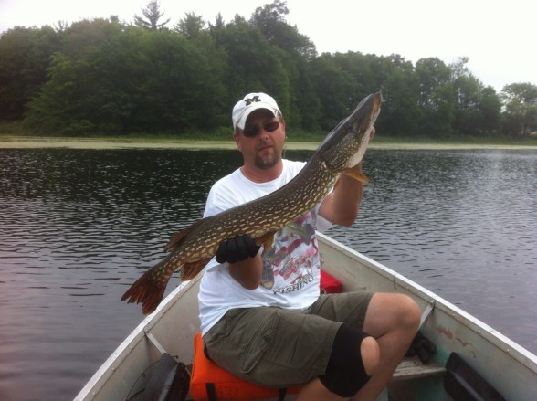 Photo of Pike Caught by Paul with Mepps Aglia & Dressed Aglia in Michigan
