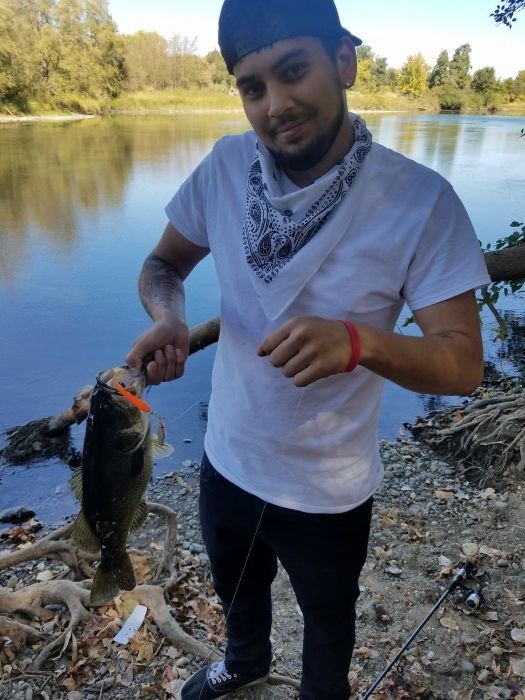 Photo of Bass Caught by Garrett with Mepps Flying C in California