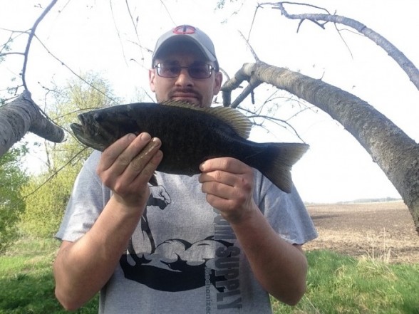 Photo of Bass Caught by Mathew with Mepps Black Fury in Iowa