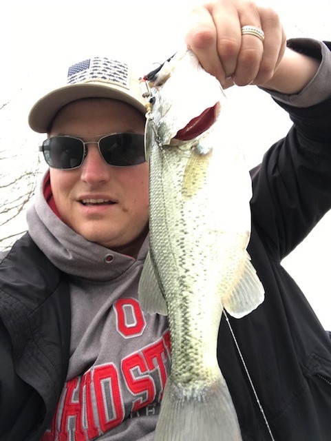 Photo of Bass Caught by Jacob with Mepps Aglia Long in Illinois
