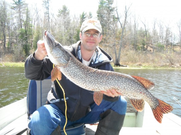 Photo of Pike Caught by Samuel with Mepps Aglia Long in Michigan