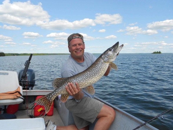 Photo of Pike Caught by Thomas with Mepps Syclops in Ontario