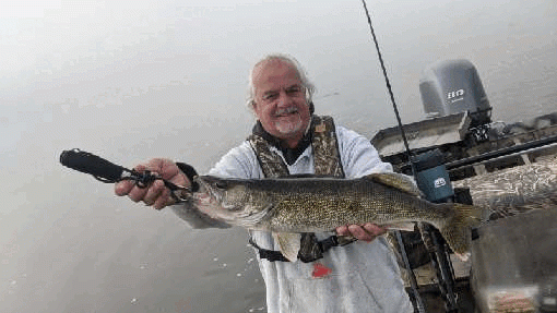 Photo of Walleye Caught by Richard with Mepps Aglia & Dressed Aglia in New Jersey