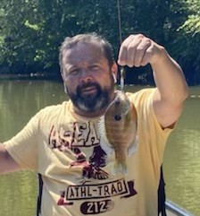 Photo of Bluegill Caught by David with Mepps Comet Mino in Virginia