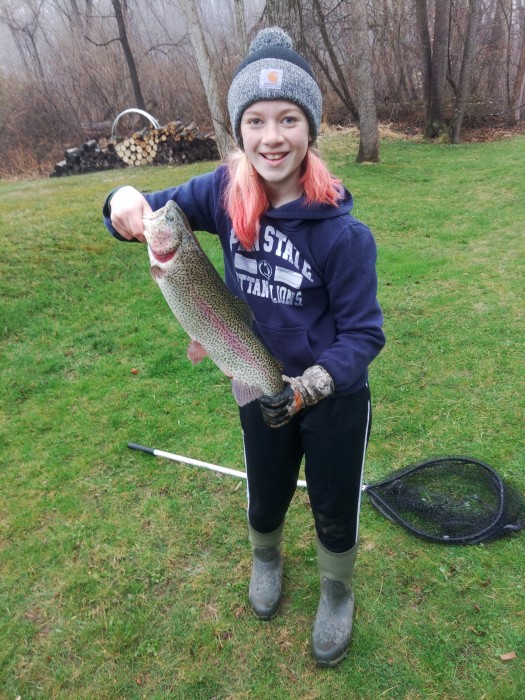 Photo of Trout Caught by John with Mepps Aglia & Dressed Aglia in Pennsylvania