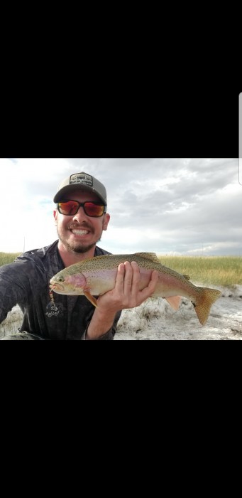 Photo of Trout Caught by Douglas with Mepps Black Fury in Wyoming