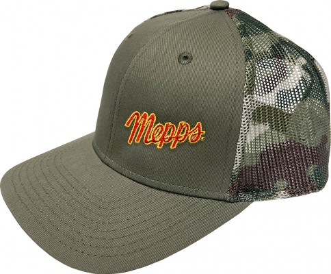 Olive/Camo Mepps Cap with a small logo - Order Today