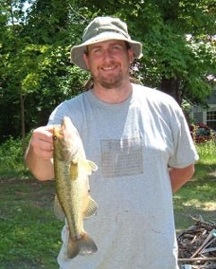 Bass Caught by Jon with Mepps Black Fury in Maine