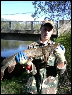 Pike Caught by Charles-William with Mepps Little Wolf in Quebec