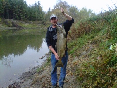 Pacific Salmon Caught by Jeff with Mepps Little Wolf in Ontario