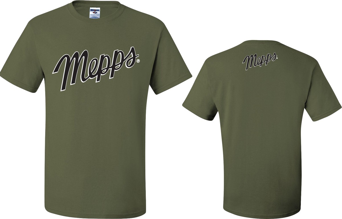 Mepps Military Green T-Shirts - Order Today