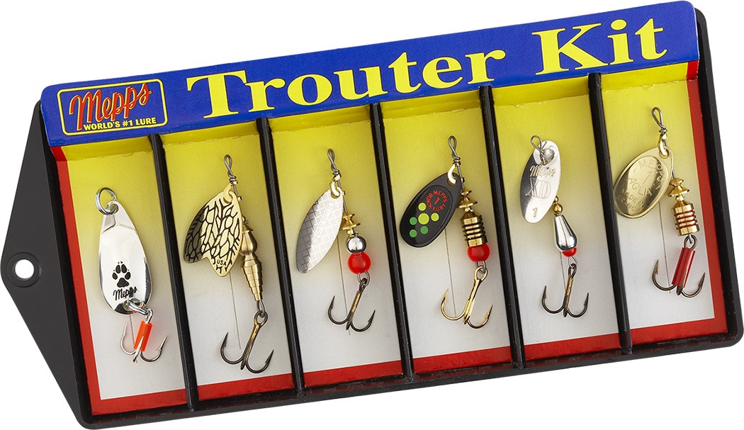 Trouter Kit - Plain Lure Assortment Fishing Lure | Mepps Trouter Kit - Plain Lure Assortment Fishing Lure | Mepps