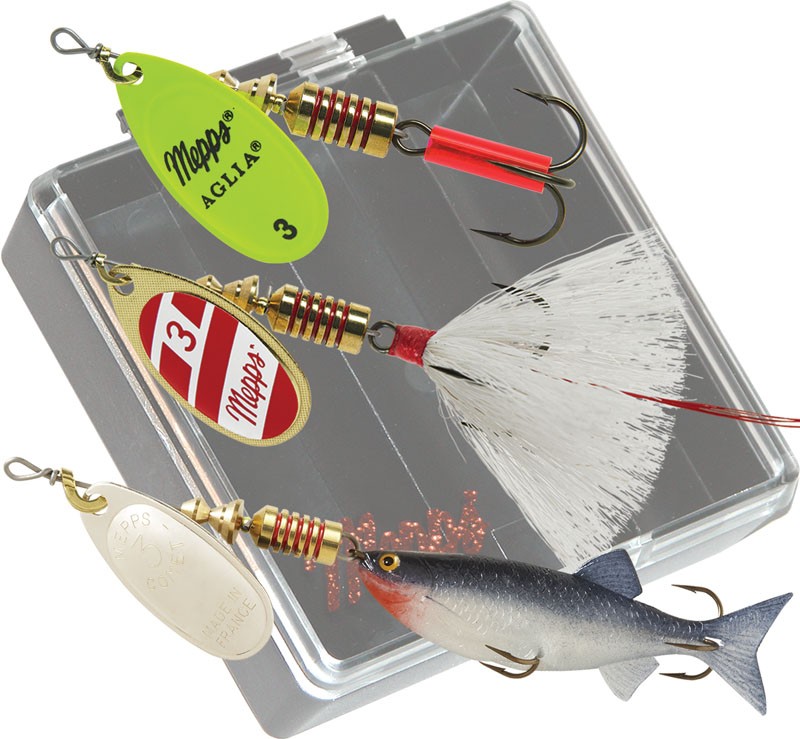 Assorted Bass Pocket Pac - #3 Aglia and Comet Mino Fishing Lures | Mepps