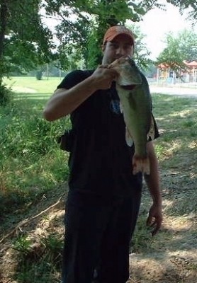 Photo of Bass Caught by Steve with Mepps  in Indiana
