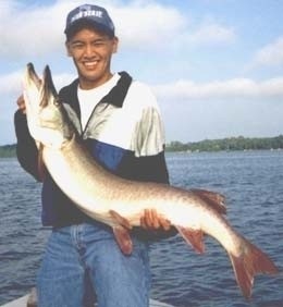 Photo of Musky Caught by Nam with Mepps Magnum Musky Killer in Minnesota
