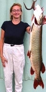 Photo of Musky Caught by Elizabeth with Mepps  in Illinois