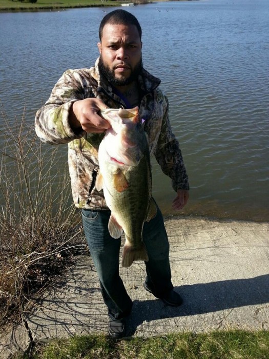 Photo of Bass Caught by Jason with Mepps Aglia & Dressed Aglia in Illinois