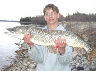 Photo of Pike Caught by Nate with Mepps Aglia & Dressed Aglia in Michigan