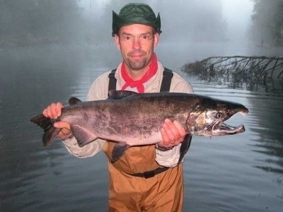 Photo of Salmon Caught by Steve with Mepps  in North Carolina