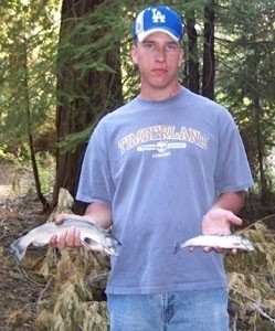 Photo of Salmon Caught by Jon with Mepps Aglia & Dressed Aglia in California