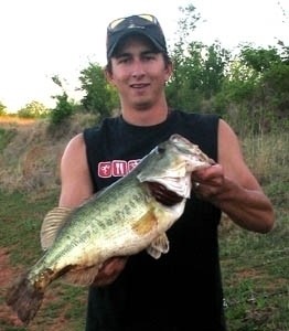 Photo of Bass Caught by Spencer with Mepps Aglia & Dressed Aglia in Oklahoma