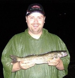 Photo of Walleye Caught by Francis R. with Mepps Aglia Long in Canada