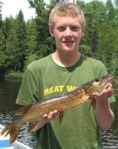 Photo of Pike Caught by Alec with Mepps  in Wisconsin