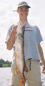 Photo of Pike Caught by Spencer with Mepps Aglia & Dressed Aglia in Ohio