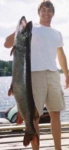 Photo of Musky Caught by Quintin with Mepps Aglia & Dressed Aglia in Ohio