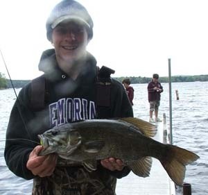 Photo of Bass Caught by Ian with Mepps Aglia & Dressed Aglia in Wisconsin
