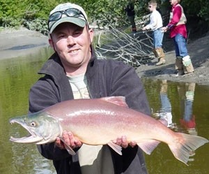 Photo of Salmon Caught by Dennis with Mepps Trophy Series in Alaska