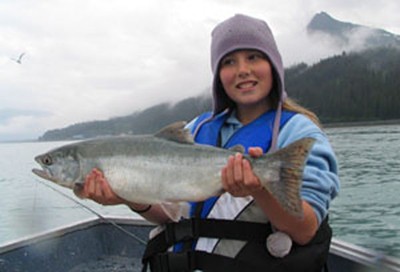 Photo of Salmon Caught by Kelly with Mepps Syclops in Alaska