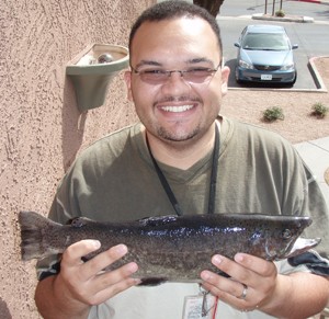 Photo of Trout Caught by Brandon with Mepps Comet Mino in Arizona