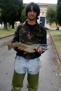 Photo of Trout Caught by Gabriele with Mepps Black Fury in Italy