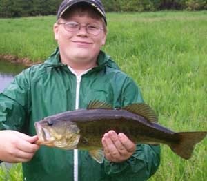 Photo of Bass Caught by Jordon with Mepps Aglia & Dressed Aglia in Wisconsin