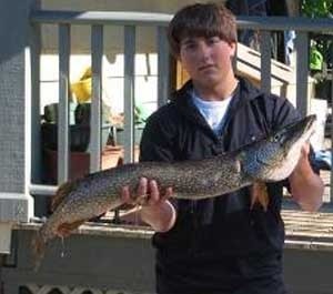 Photo of Pike Caught by Jared with Mepps Aglia & Dressed Aglia in Wisconsin