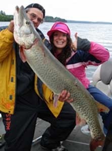 Photo of Musky Caught by Victoria  with Mepps Musky Killer in Minnesota