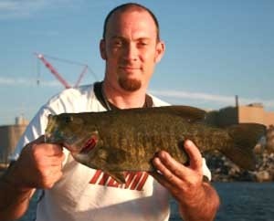 Photo of Bass Caught by Brett with Mepps Black Fury in Ontario